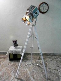 Hollywood Nautical Antique Rusty Vintage Spotlight Tripod Floor Lamp Theater Home Decorative Tripod Search light lamp Home and Office Decor TSP0008