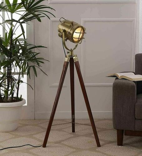 Hollywood Nautical Antique Rusty Vintage Spotlight Tripod Floor Lamp Theater Home Decorative Tripod Search light lamp Home and Office Decor TSP0009