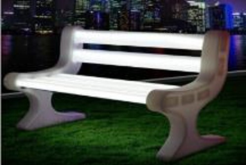 Decorative LED Bench (5 splats)