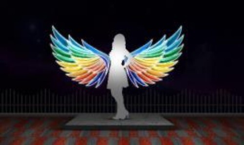 Decorative Bird Wing Selfie Point