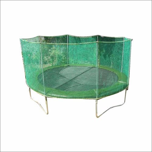 Outdoor Playground Steel Trampoline With Net