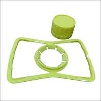 Butterfly Handle Cap And Inner - Hdpe Material, Customized Size 46mm, Yellow Color | Screw Cap Design, Ideal For Heavy Bottle Lifting