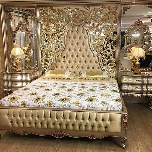 Wooden Designer Double Bed