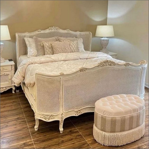 Wooden Double Bed With Cushion