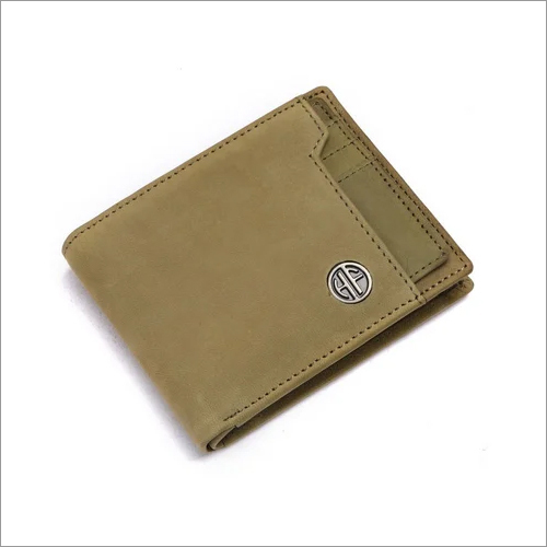 HF577 Mens Leather Wallet - Leather Material, Flap Closure, Folded Design, Green Color | Stylish and Functional Accessory for Everyday Use