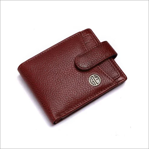 HF502BR Mens Leather Wallet - Brown Flap Closure | Folded Design, Premium Quality Leather