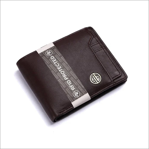 HF577LN-BR Mens Leather Wallet - Leather, Folded, Brown | Flap Closure for Stylish Organization