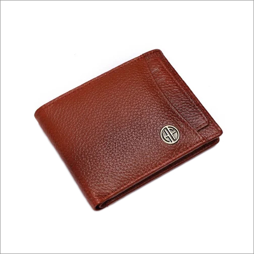 HF589TNL Men Leather Wallet - Brown Leather, Folded Design with Flap Closure | Functional and Stylish Wallet for Everyday Use