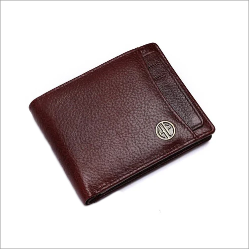 HF589BRN Men Leather Wallet - Leather, Folded Design, Brown Color | Flap Closure for Secure Storage and Stylish Organization