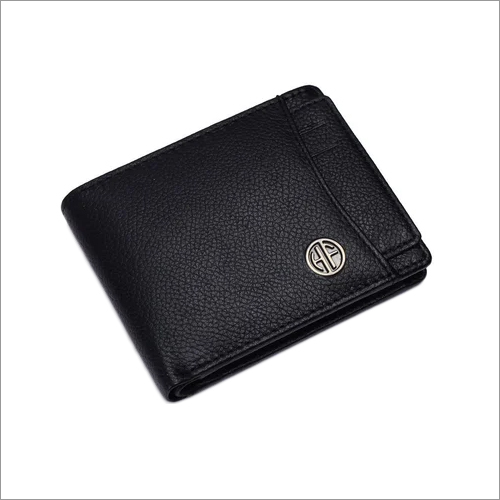 HF585BLL Men Leather Wallet - Leather, Folded, Black | Flap Closure Design, Sleek and Stylish Wallet for Everyday Use