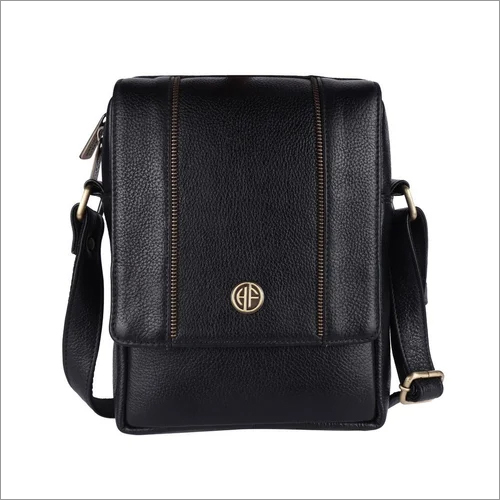 SB1170BLK Leather Side Bag