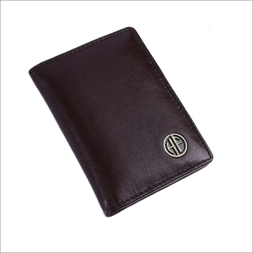 CC601LNBR Leather Card Holders - Leather Material, Brown Color | Ideal Office Usage for Professional Networking and Card Management