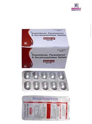 Aceclofenac Paracetamol And Serratiopeptidase Tablets