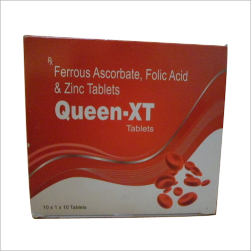 Queen Ferrous Ascorbate FolicAcidZinc Tablets
