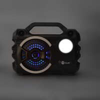 Bluei Radio 5W 1200mAH Battery Portable Speaker with Emergency LED Light and Karaoke Mic