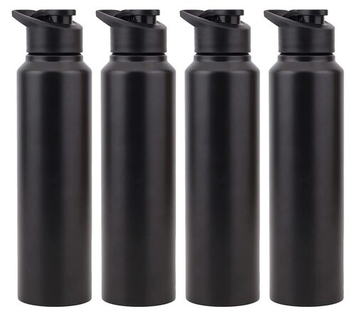 Stainless Steel Water Bottle 1 Litre Black