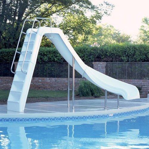 Swimming pool slides