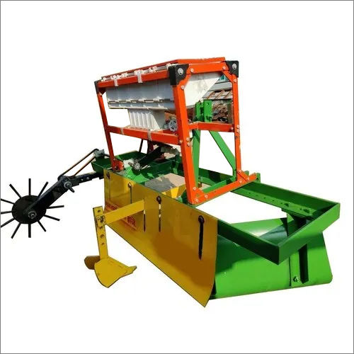 Red Yello Mild Steel Fertilizer Raised Bed Maker Machine