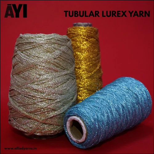 Pure Lurex Tubular Fancy Yarns
