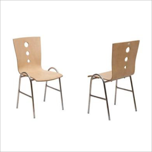 Machine Made Comfort Wooden Cafeteria Chair