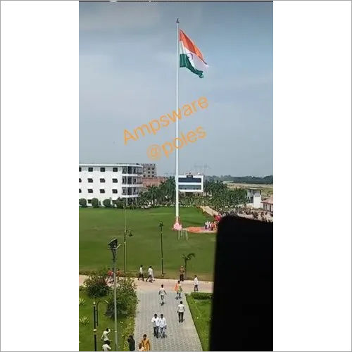 White High Mast National Flags Pole