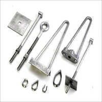 Aluminium Lt And Ht Stay Set - 30 Mm Thickness, Galvanized Silver Finish, Polished Surface Treatment