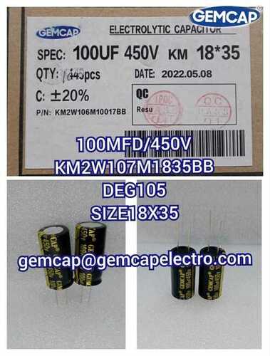 100MFD-450V Electrolytic Capacitor