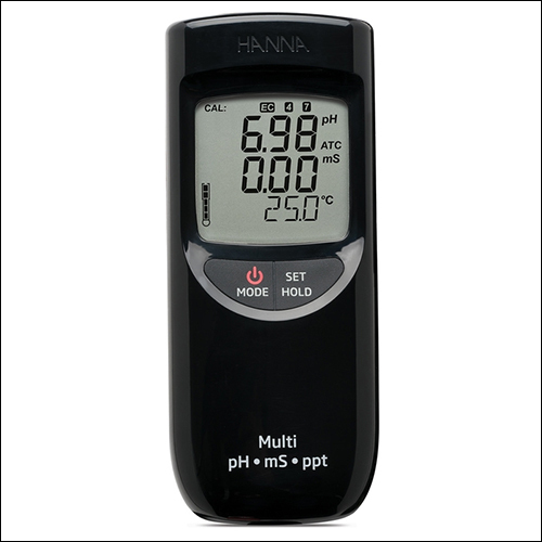 Portable Waterproof pH EC TDS Meter (High Range) - HI991301