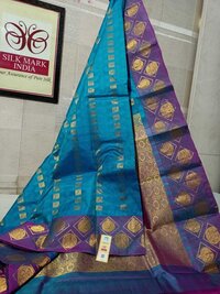 beautiful bridal wear silk saree