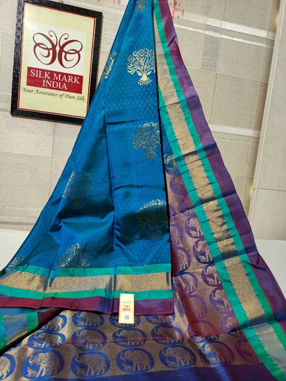bridal wear kanjivaram new colour and degins