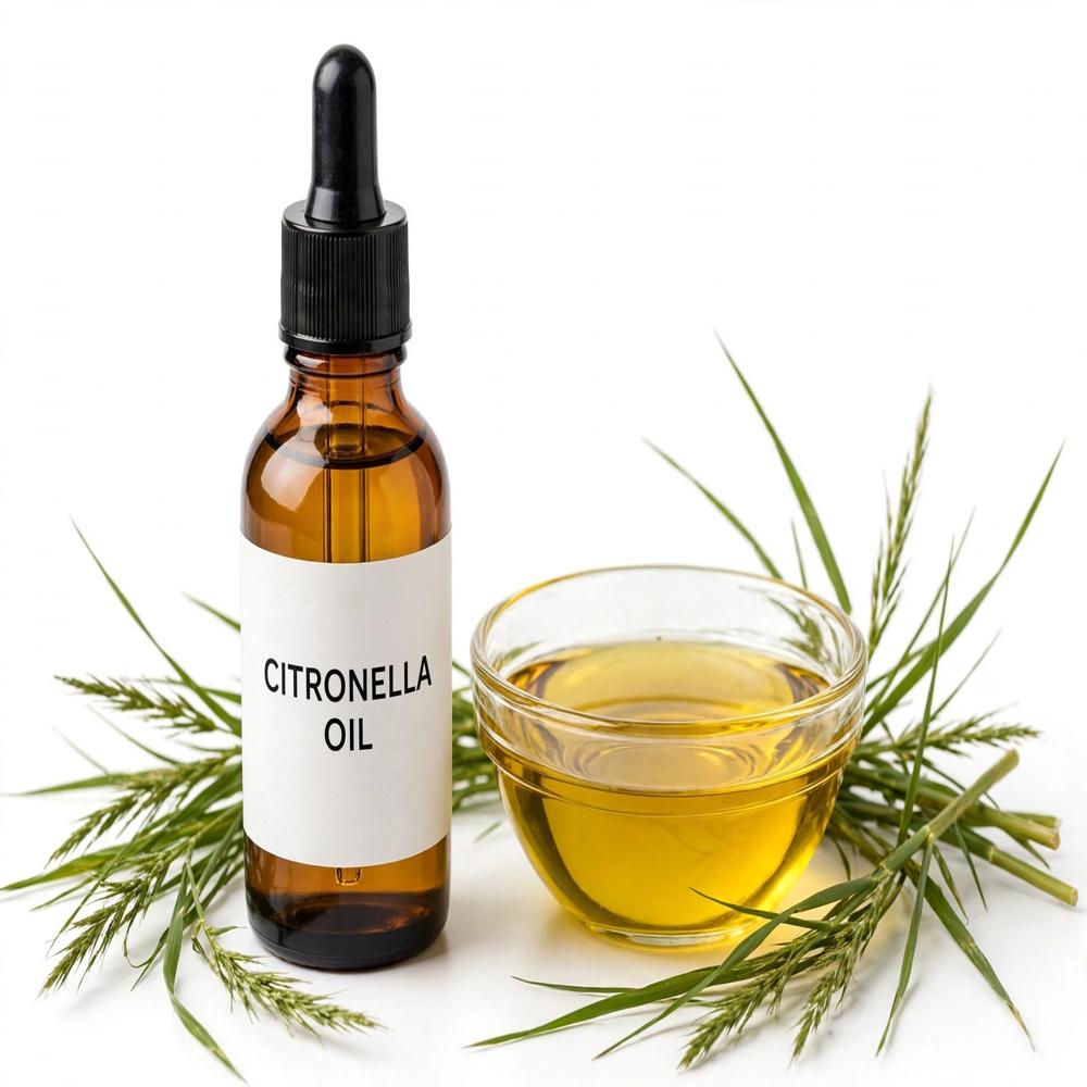 Citronella Essential Oil - 100% Pure Herbal Extract from Leaves | Long Shelf Life, All Age Suitable, Store in Cool & Dry Place