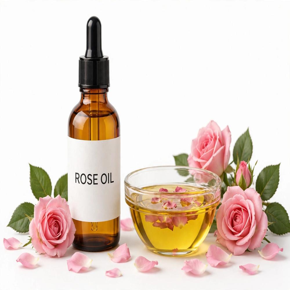 Rose Essential Oil - 100% Pure, 2-year Shelf Life | Ideal For All Age Groups, Store In Cool & Dry Place