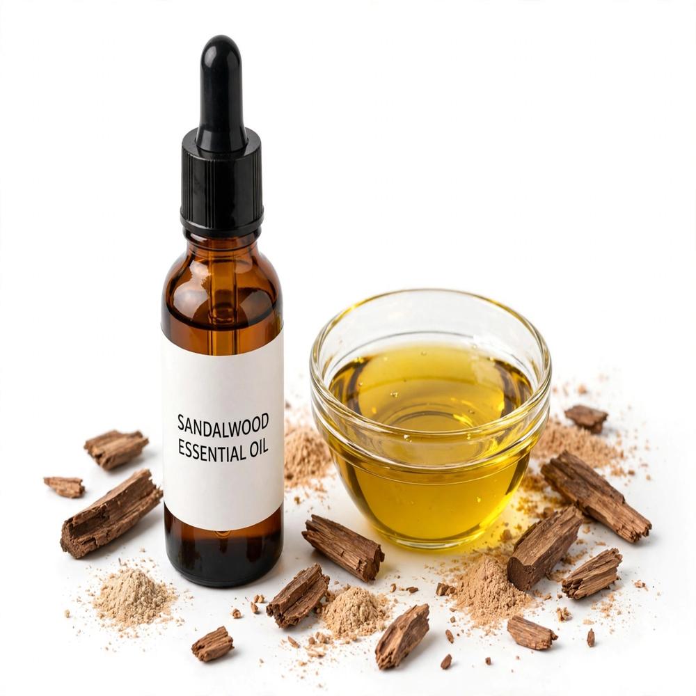 Sandalwood Essential Oil - 100% Pure Quality | All Age Group Suitable, Store in Cool & Dry Place