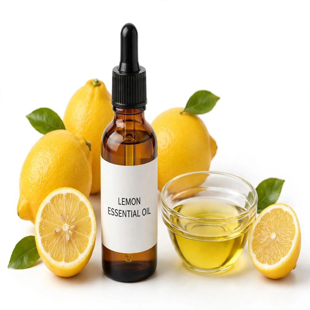 Pure Lemon Essential Oil - 100% Pure, All Age Group | Cool & Dry Storage, Shelf Life of 2 Years