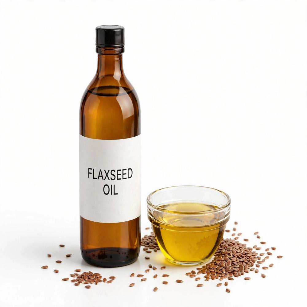 Flaxseed Essential Oil - 100% Pure Herbal Extract, Rich in Omega Fatty Acids | Supports Heart Health, Aids Digestion, Reduces Cholesterol, Skin & Inflammation Relief