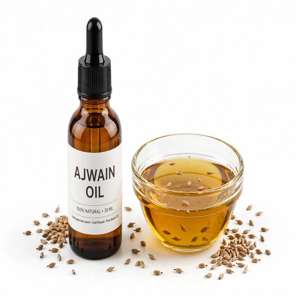 Ajowan Essential Oil - 100% Pure Herbal Extract | Seeds, All Age Group, 2 Years Shelf Life, Store In Cool & Dry Place
