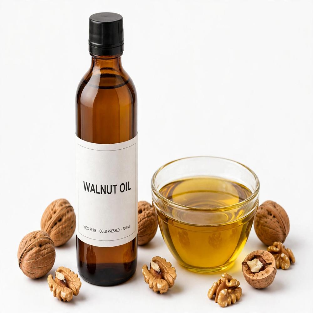 Walnut Essential Oil - 100% Pure Cold-pressed Extract , Anti-aging, Anti-inflammatory, Hair Growth Promoter, Skin Moisturizer, Wrinkle Reducer