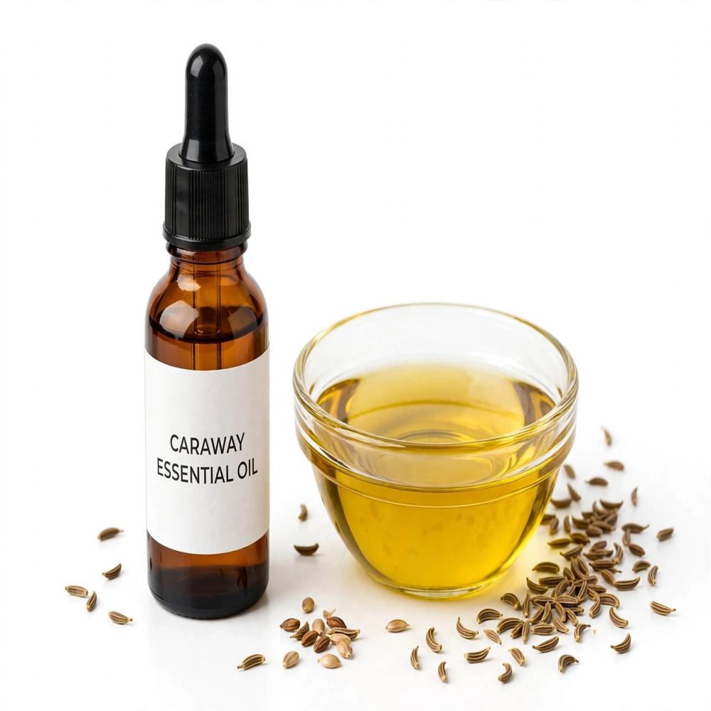 Caraway Essential Oil - 100% Pure Herbal Extract | All Age Group, 2-Year Shelf Life, Cool & Dry Storage