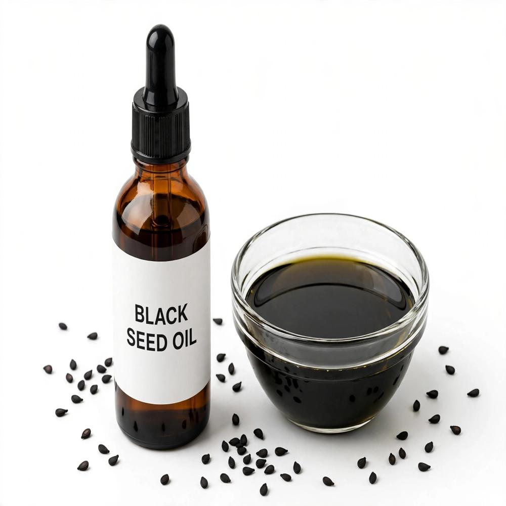 Black Seed Oil - 100% Pure Essential Oil | Ideal for All Age Groups, Herbal Extract, Store in Cool & Dry Place, 2-Year Shelf Life