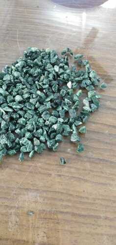 Green crushed marble chips for terrazzo flooring and landscaping