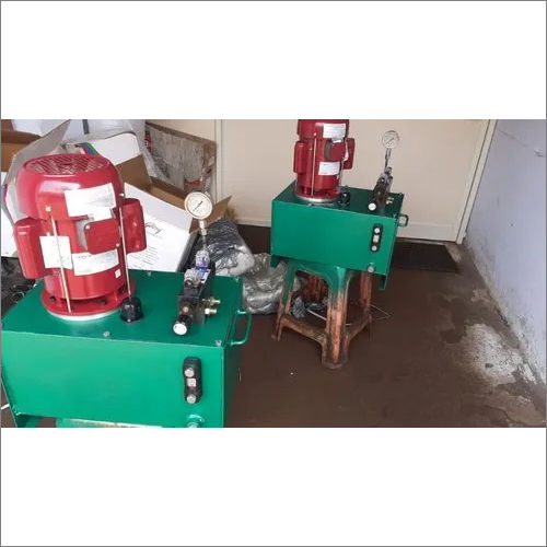 Red-Green Mild Steel Hydraulic Power Pack