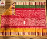 Kanchipuram border silk saree new bridal wear