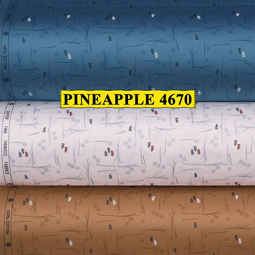 Multicolor Pineapple 4670 Satin Fabric