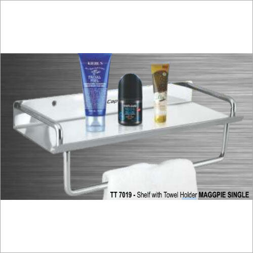 Bathroom Shelf With Towel Holder