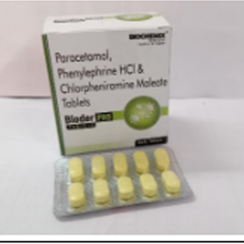 Paracetamol 500 mg Phenylephrine Hcl 10 mg Chlorpheniramine Maleate 2 mg