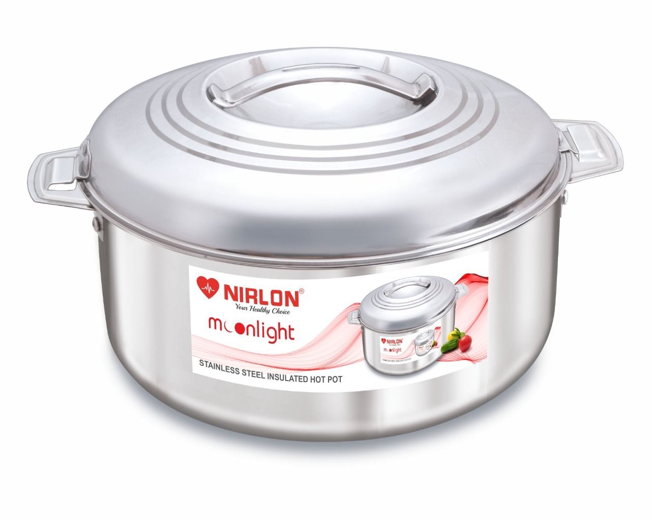 Nirlon Stainless Steel Casserole 3000 ML