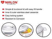 Nirlon Stainless Steel Casserole 3000 ML