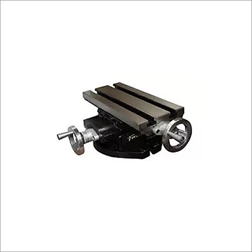 Compound Slide - Cast Iron, 6.5" x 6.5" Dimension, 360 Degrees Rotation, 3 T-Slots, 15 lbs Weight, 5.5" Base Diameter