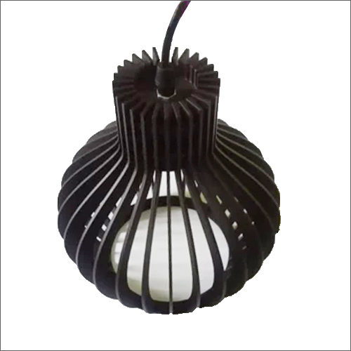 1530 Wood Hanging Light - Wood Material, Various Sizes Available, Black Color Finish, White Light Color | Suitable for Indoor Lighting