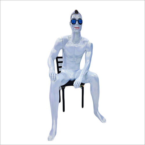 Male Fibreglass Sitting Position Mannequin